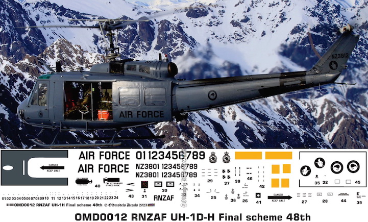 OMD0012 UH-1D/H Royal New Zealand Air Force
