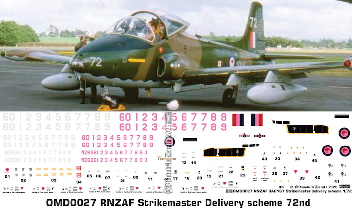 OMD0027 BAC 167 Strikemaster Royal New Zealand Air Force
