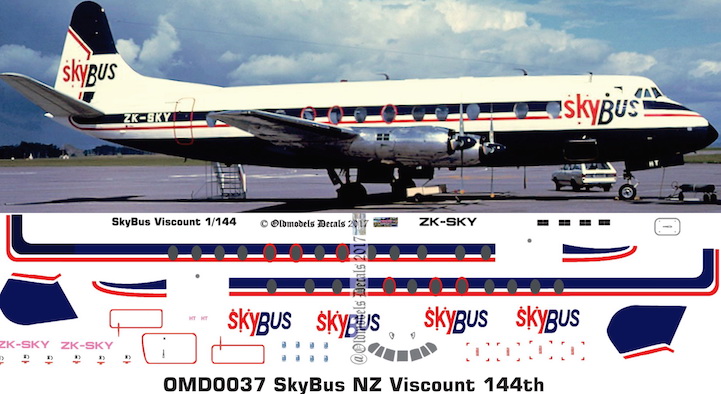 OMD0037 Vickers Viscount 807 Skybus NZ