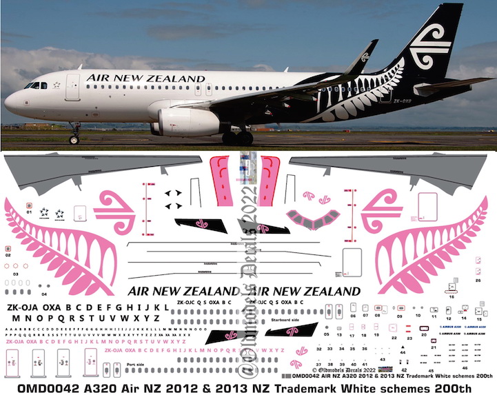 OMD0042 Airbus A320 Air New Zealand