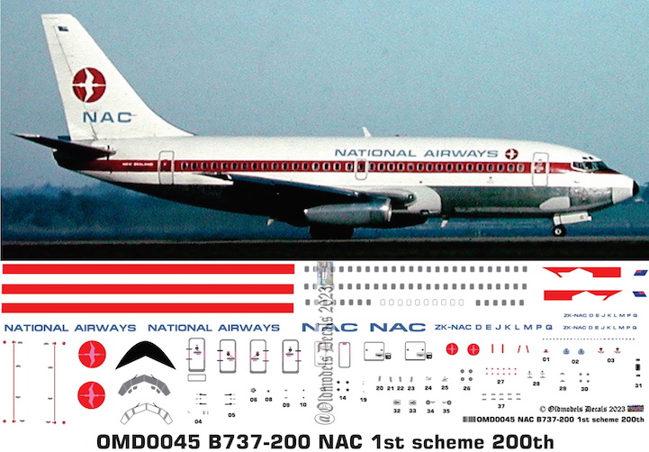 OMD0045 Boeing B737-200 National Airways (NAC)