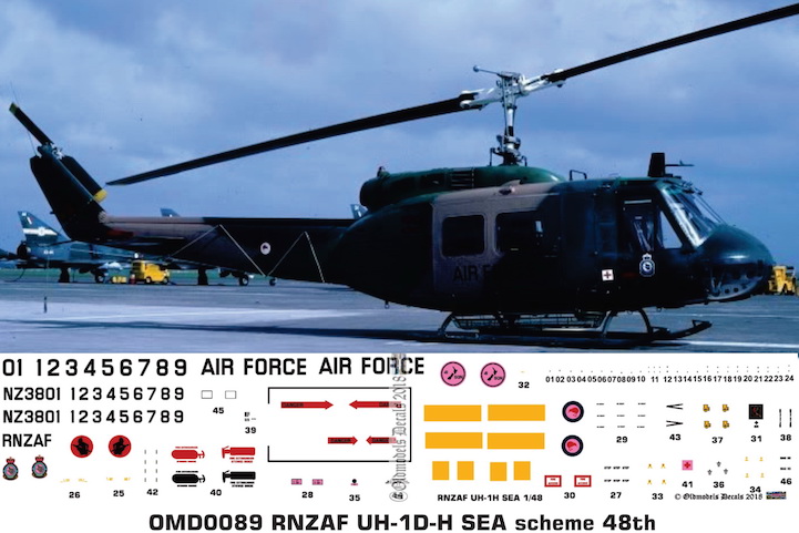 OMD0089 UH-1D/H Royal New Zealand Air Force