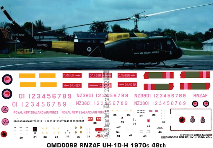 OMD0092 UH-1D/H Royal New Zealand Air Force