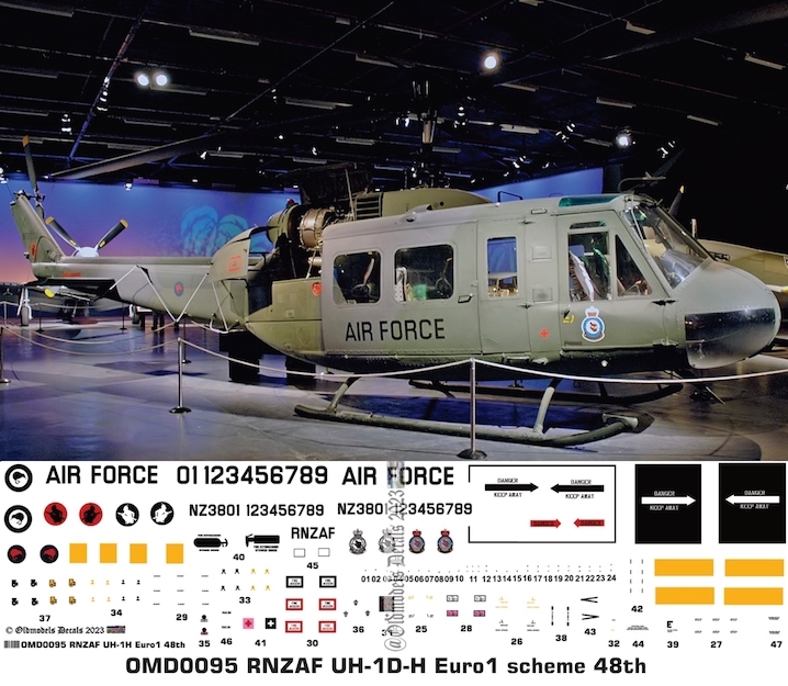 (image for) OMD0095 UH-1D/H Iroquois Royal New Zealand Air Force