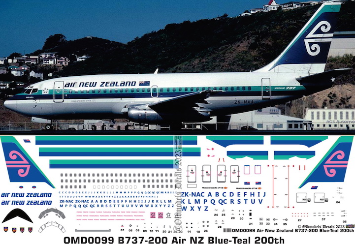 OMD0099 Boeing B737-200 Air New Zealand