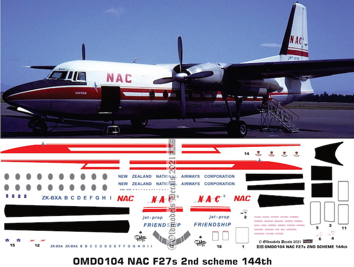 OMD0104 Fokker F27 National Airways Corporation (NAC)