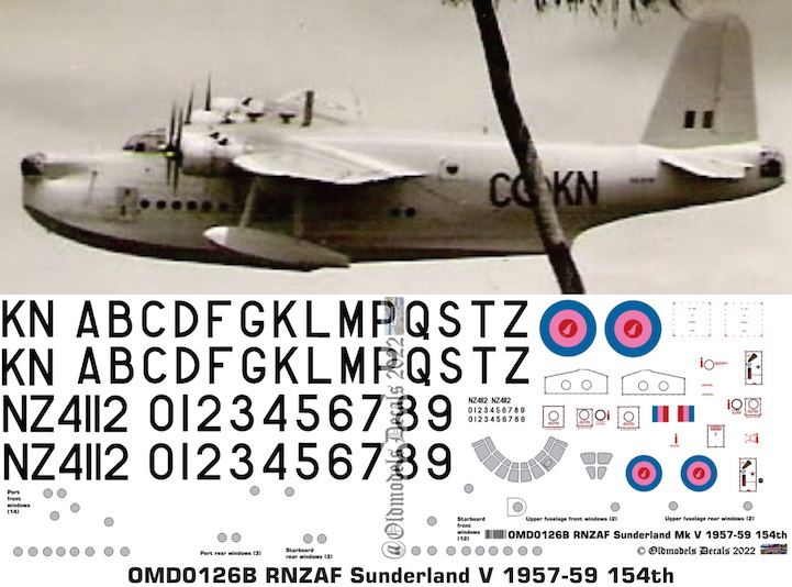 OMD0126B Short Sunderland V Royal New Zealand Air Force