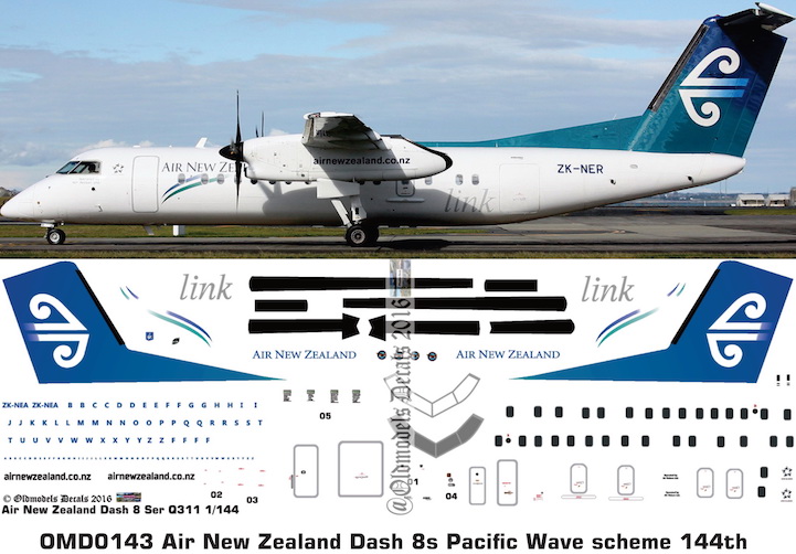 OMD0143 Dash8-Q311 Air New Zealand (Air Nelson)
