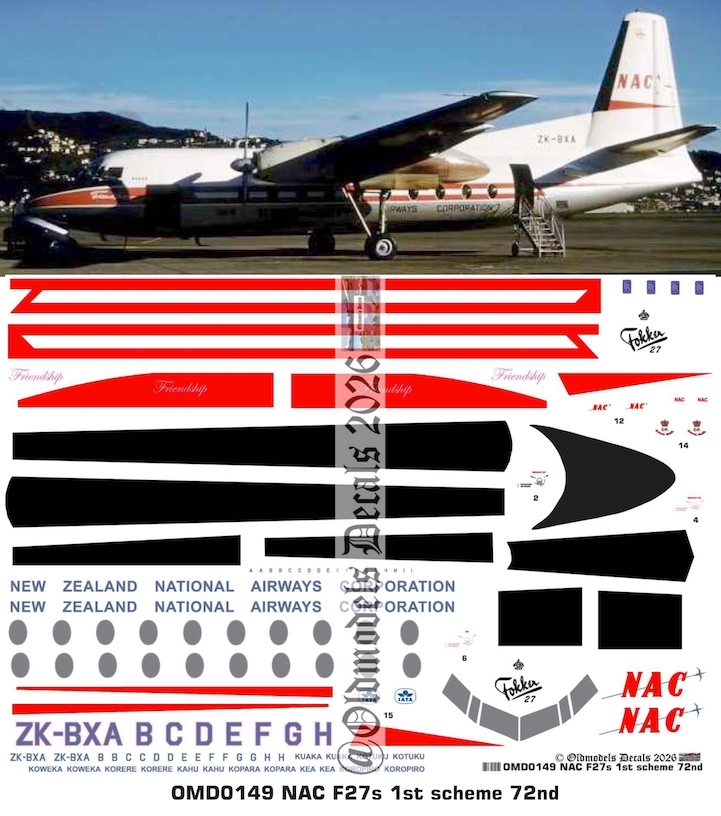 (image for) OMD0149 Fokker F27 National Airways Corporation