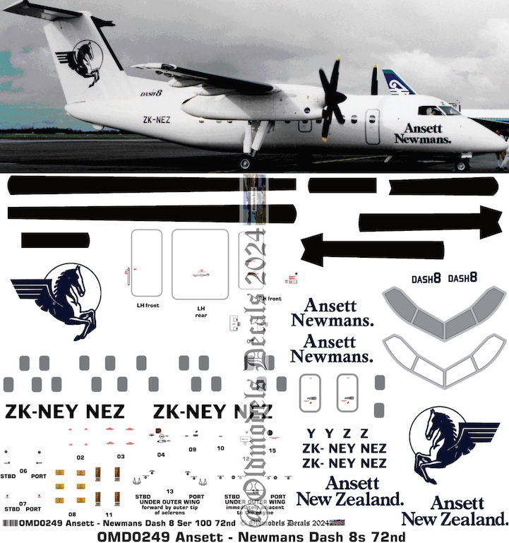 (image for) OMD0249 Dash8-100 Ansett Newmans