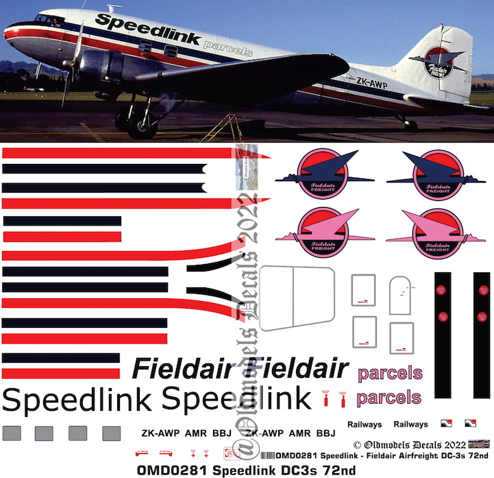 (image for) OMD0281 DC3 Speedlink Fieldair Airfreight