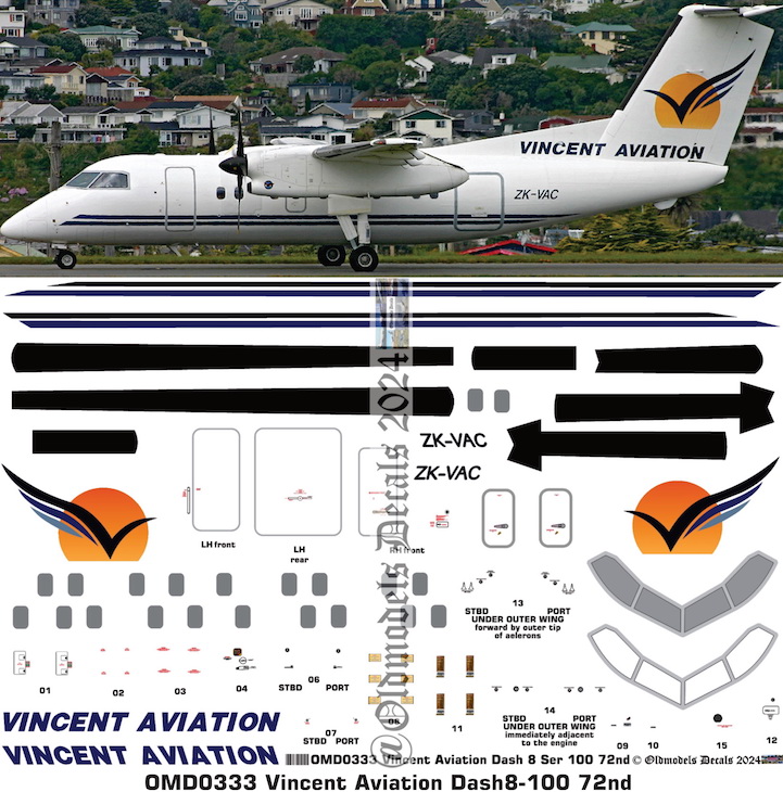 (image for) OMD0333 Dash8-100 Vincent Aviation