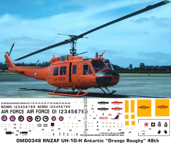 (image for) OMD0348 UH-1D/H Iroquois Royal New Zealand Air Force