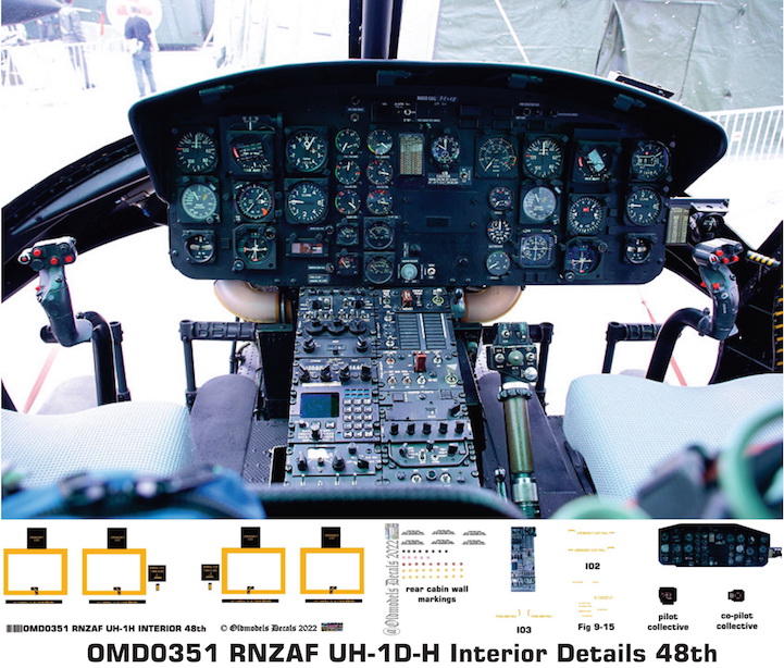 OMD0351 UH-1D/H Royal New Zealand Air Force Interior Detail