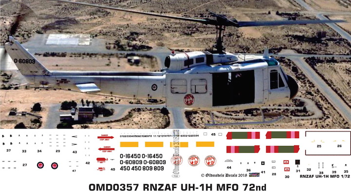 (image for) OMD0357 UH-1H Iroquois Royal New Zealand Air Force
