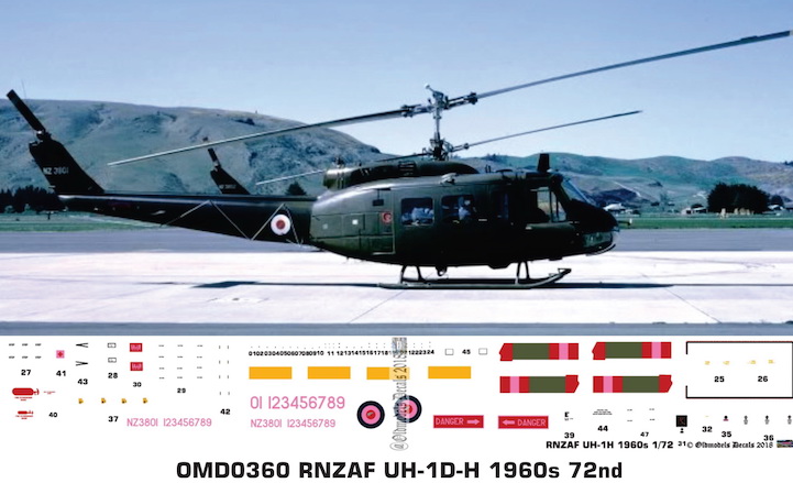 OMD0360 UH-1D/H Royal New Zealand Air Force