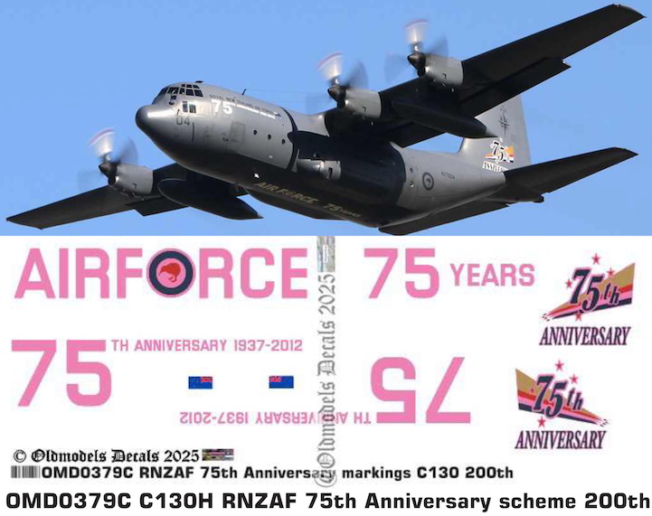 (image for) OMD0379C Lockheed C-130H Royal New Zealand Air Force