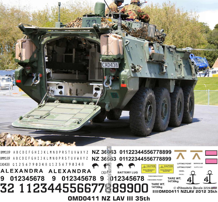 (image for) OMD0411 Light Armoured Vehicle (LAV) Mk.III New Zealand Army