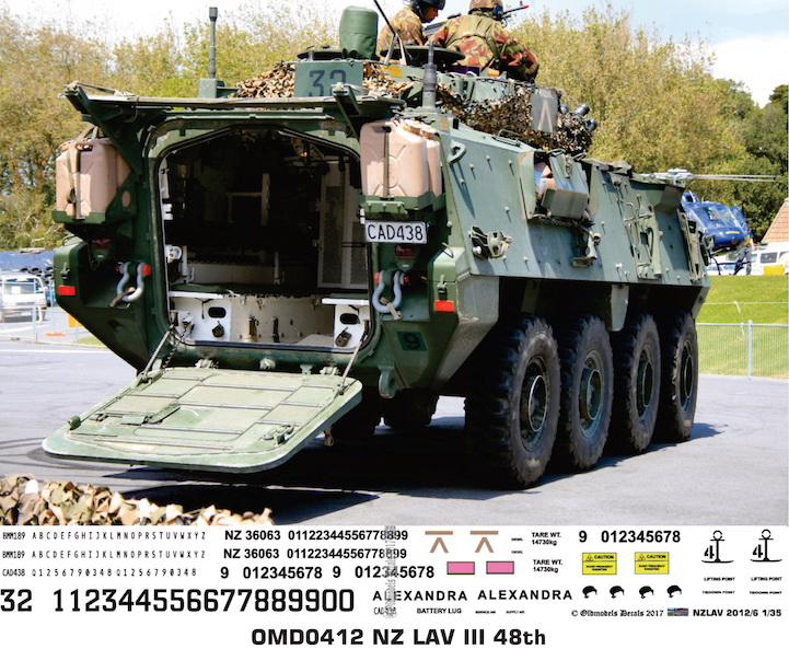 OMD0412 Light Armoured Vehicle (LAV) Mk.III New Zealand Army