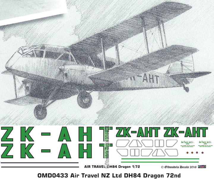 (image for) OMD0433 DH84 Dragon Air Travel NZ Ltd