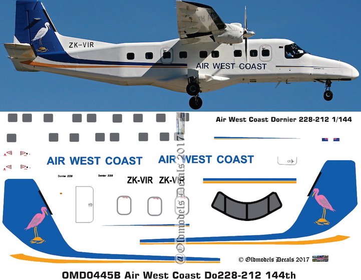 (image for) OMD0445B Do228-212 Air West Coast
