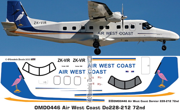 (image for) OMD0446 Do228-212 Air West Coast