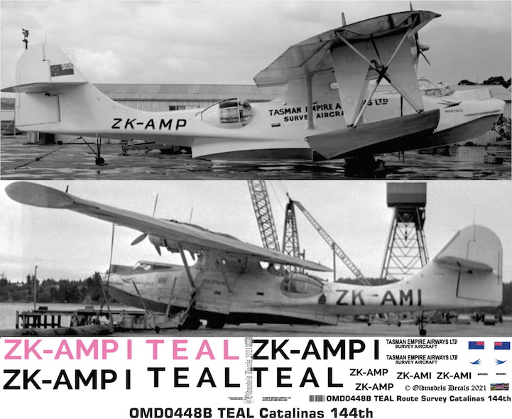 (image for) OMD0448B Catalina Tasman Empire Airways Ltd (TEAL)