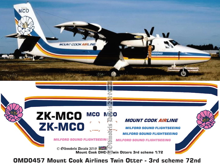 (image for) OMD0457 DHC-6 Twin Otter Mount Cook Airlines