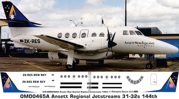 (image for) OMD0465A BAe Jetstream 31/32 Ansett Regional