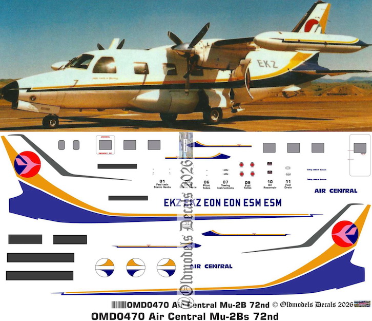(image for) OMD0470 Mitsubishi Mu-2B Air Central