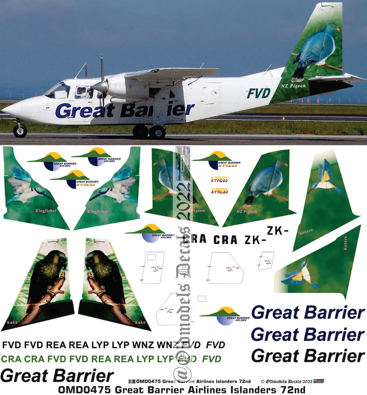(image for) OMD0475 BN Trislander Great Barrier Airlines