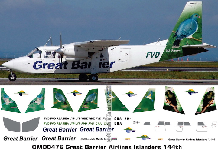(image for) OMD0476 BN Trislander Great Barrier Airlines