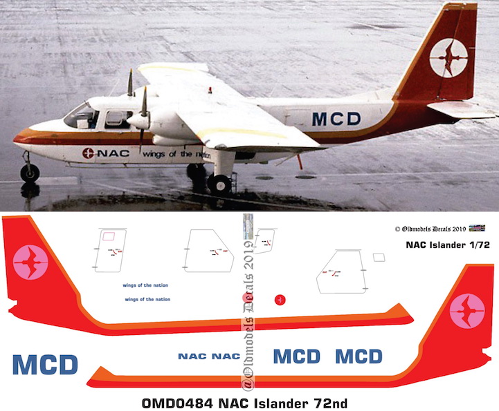 (image for) OMD0484 BN-2 Islander National Airways Corporation (NAC)