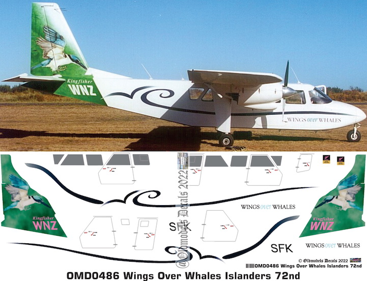 (image for) OMD0486 BN-2 Islander Wings over Whales