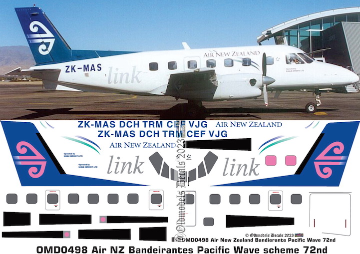 (image for) OMD0498 Emb-110 Bandeirante Air New Zealand