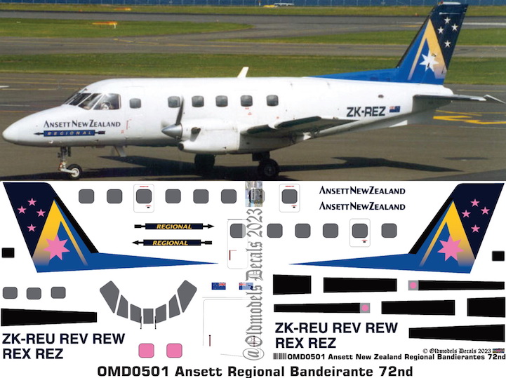 (image for) OMD0501 Emb-110 Bandeirante Ansett Regional