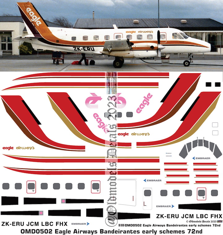 (image for) OMD0502 Emb-110 Bandeirante Eagle Airways