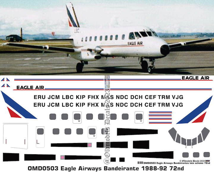(image for) OMD0503 Emb-110 Bandeirante Eagle Airways
