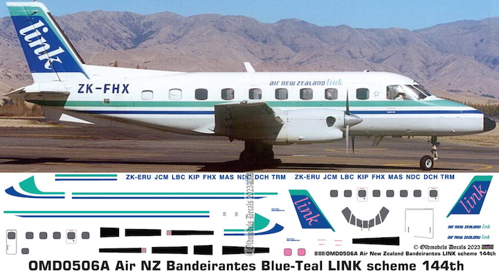 (image for) OMD0506A Emb-110 Bandeirante Air New Zealand
