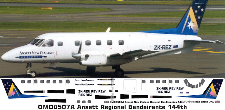 (image for) OMD0507A Emb-110 Bandeirante Ansett Regional