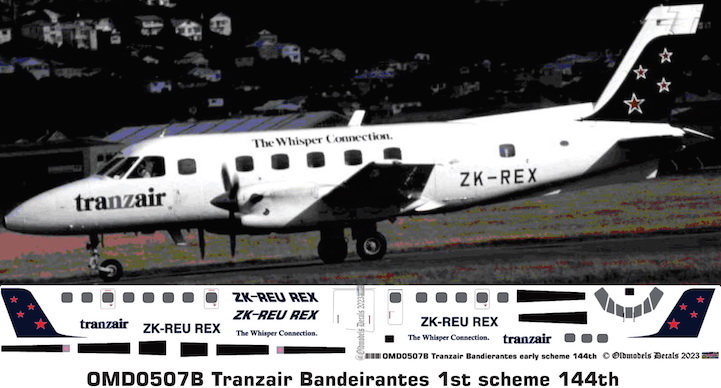 (image for) OMD0507B Emb-110 Bandeirante Tranzair