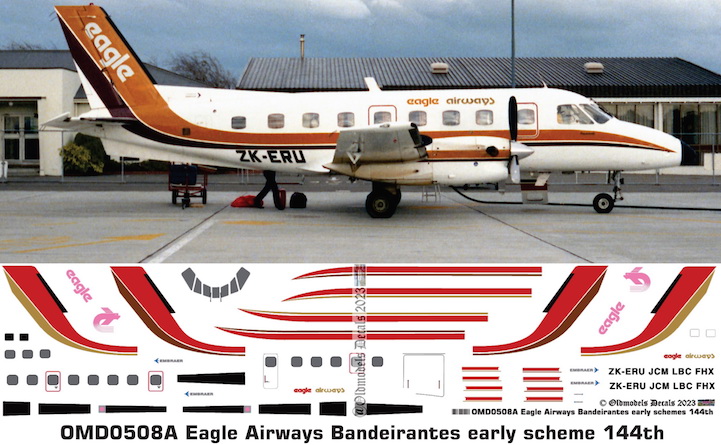 (image for) OMD0508A Emb-110 Bandeirante Eagle Airways