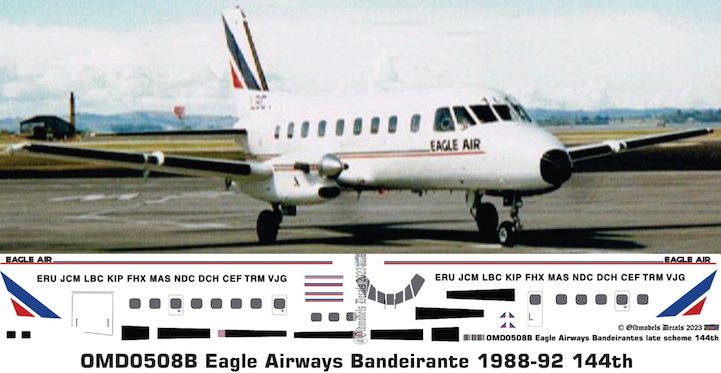 (image for) OMD0508B Emb-110 Bandeirante Eagle Airways
