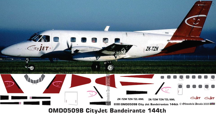 (image for) OMD0509B Emb-110 Bandeirante CiyJet