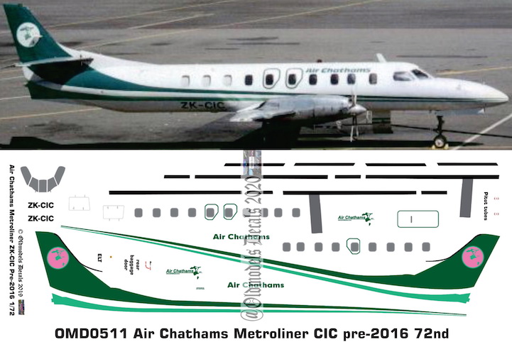 (image for) OMD0511 Swearingen SA-226TC Metro Air Chathams