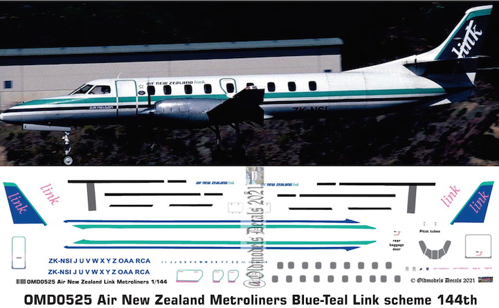(image for) OMD0525 Swearingen SA-226TC Metro Air New Zealand