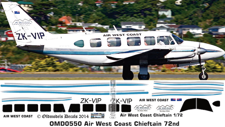 (image for) OMD0550 Piper PA-31 Chieftain Air West Coast
