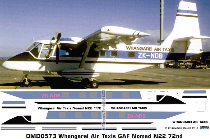 (image for) OMD0573 GAF Nomad 22 Whangarei Air Taxis