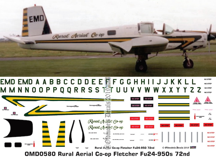 OMD0580 Fletcher Fu-24-950 Rural Aerial Co-Op