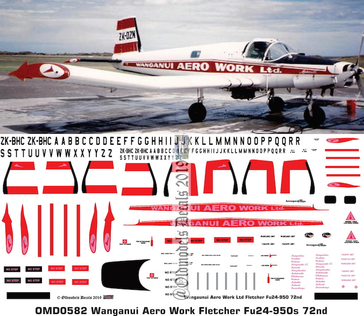 (image for) OMD0582 Fletcher Fu-24-950 Wanganui Aero Work